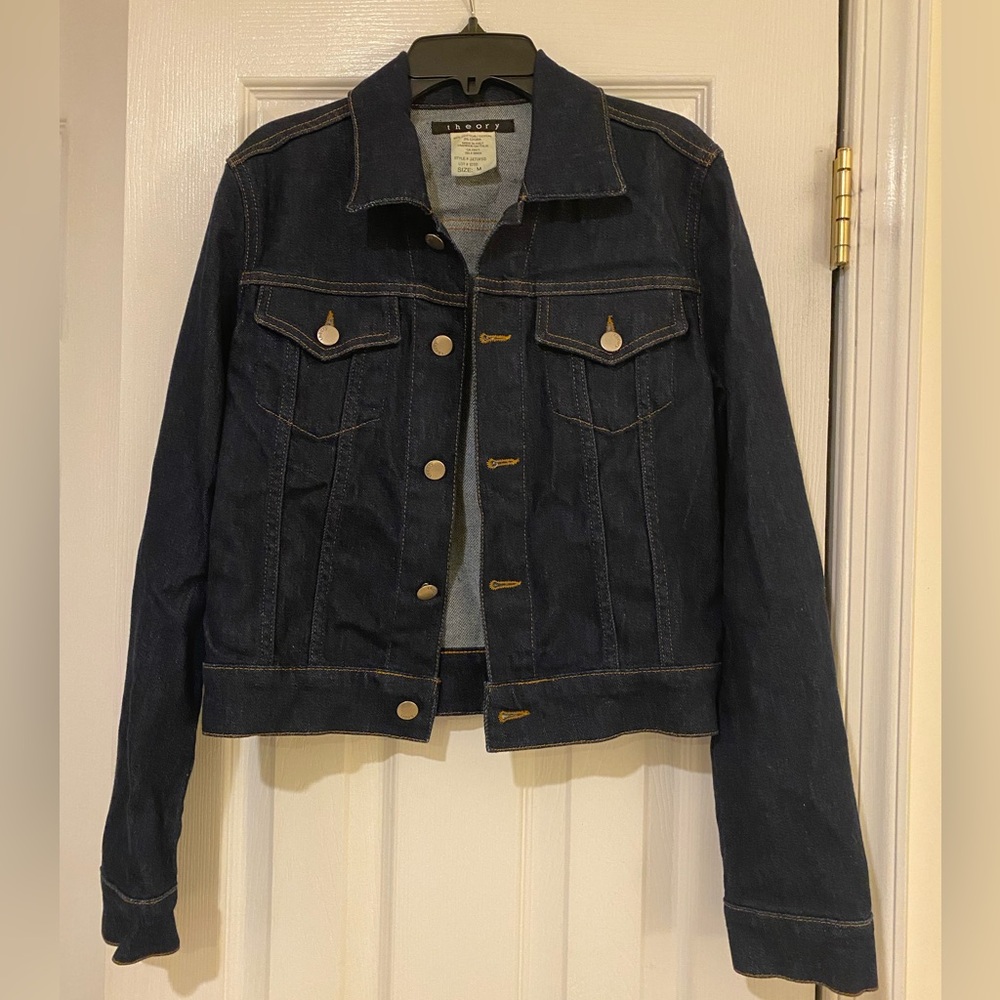 Theory Denim Jacket Size Medium